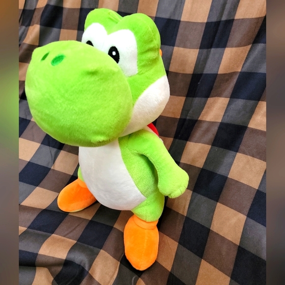 Super Mario Yoshi Soft Plush Green 16"tall - Picture 1 of 12